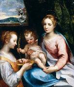 Francesco Vanni, Madonna and Child with St Lucy